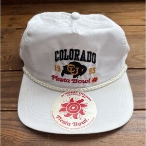 Vintage New White University of Colorado Buffaloes Hat